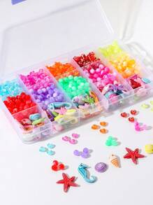 1 hộp kính sáng tạo Starfish DIY Bead cho phụ nữ để làm đồ trang sức DIY - Nhiều màu - Xem 3