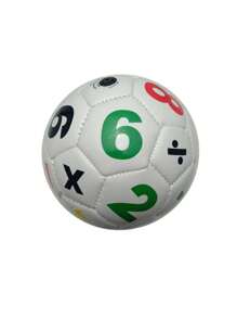 Number Pattern Soccer Ball - Multicolor - View 1