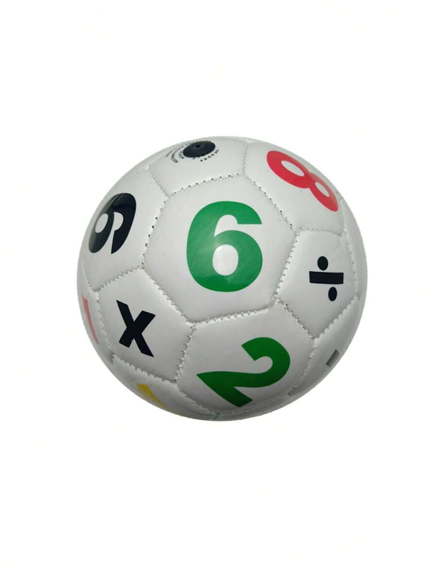 Number Pattern Soccer Ball - Multicolor - View 1