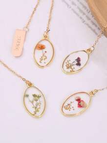 1入組花卉設計鋅合金書籤創意多用途書頁標記 - 紫色 - 查看 7