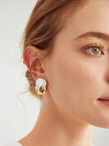 MOTF PREMIUM PENDIENTES REDONDOS ORO PLATA - Multicolor - Ver 4