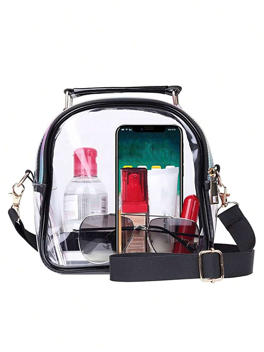 Clear purse clear bag stadium approved clear crossbody bag for women