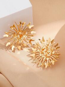 1 đôi bông tai trang trí hình bướm thời trang cho phụ nữ để trang trí hàng ngày - Vàng - Xem 1