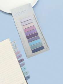 1入組混合顏色索引便簽簡單多用途易於張貼可寫索引標籤適用於學生、辦公室、學校