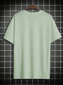 Manfinity Homme Áo thun & Áo lót Nam Lá thư Giải trí - màu xanh lá - Xem 2