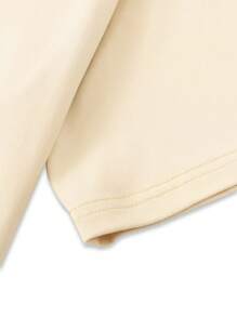 Manfinity Homme Áo thun & Áo lót Nam Lá thư Giải trí - Màu Khaki - Xem 3