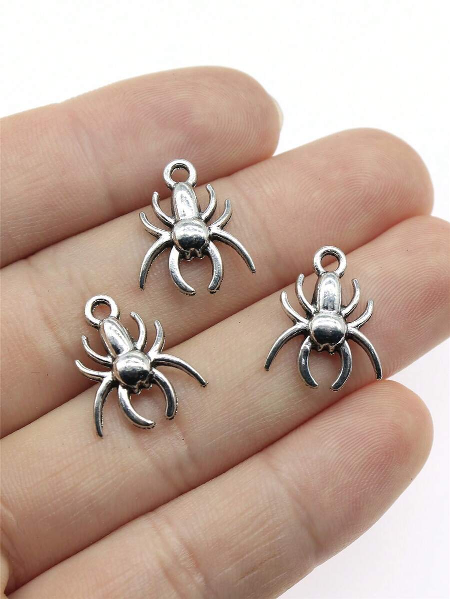 Mặt dây chuyền tự làm 20 chiếc Spider - Ancient Silver - Xem 1