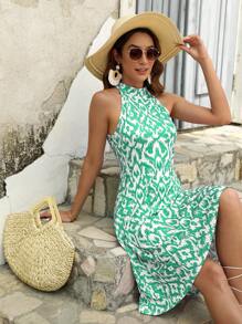 SHEIN VCAY Đầm Nút Bộ lạc Boho - Nhiều màu - Xem 6