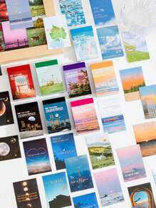 8 Packe Landschaft Muster, Materialpapier mit , Fashion Notizpapier mit für DIY Handbuch Dekoration