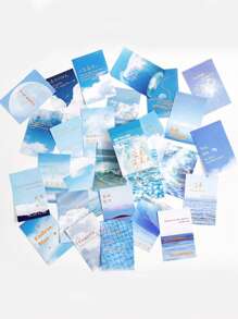 8 Packe Landschaft Muster, Materialpapier mit , Fashion Notizpapier mit für DIY Handbuch Dekoration