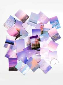 8 Packe Landschaft Muster, Materialpapier mit , Fashion Notizpapier mit für DIY Handbuch Dekoration