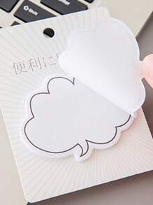 SHEIN X Jess 1pc Cloud Design Sticky Note, Simple Multi-Purpose Easy To Post Writable Sticky Note For School Student, Office - Multicolor - View 7