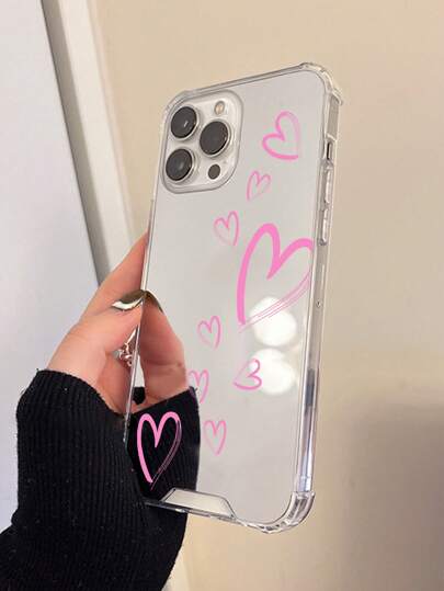 1入彩色蝴蝶設計鏡面防震手機殼