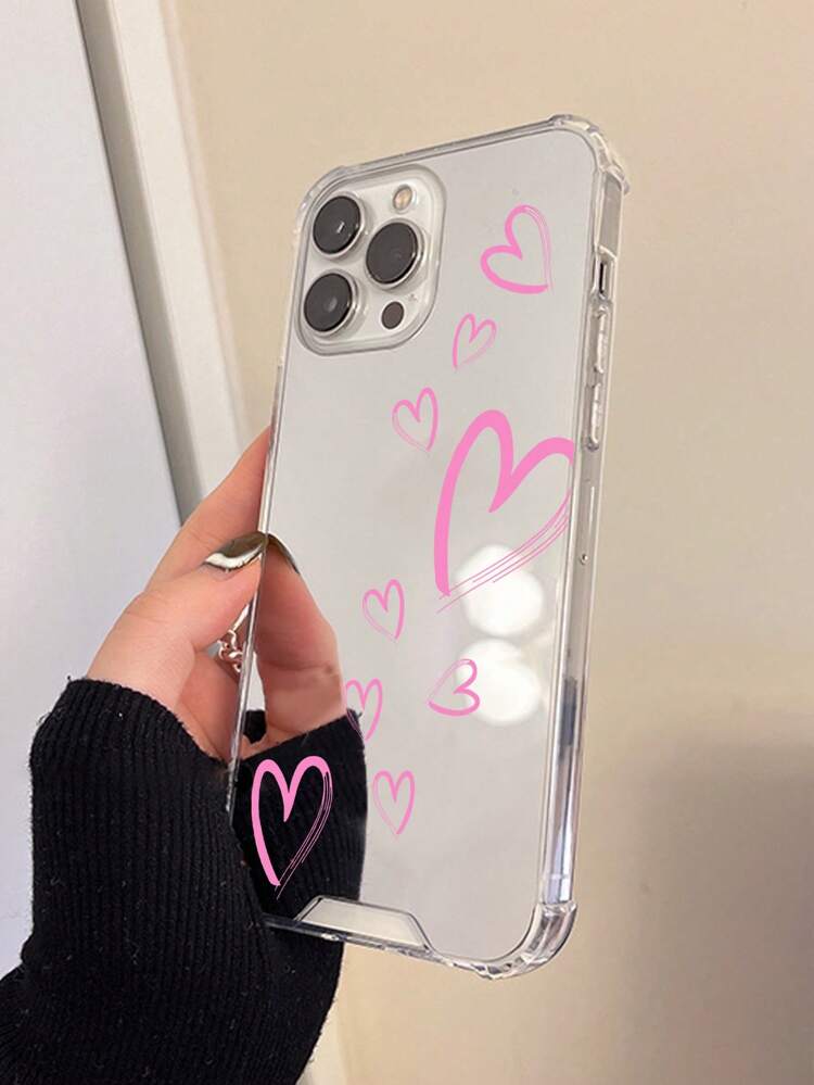 1pc Colorful Butterfly Design Mirror Shockproof Phone Case