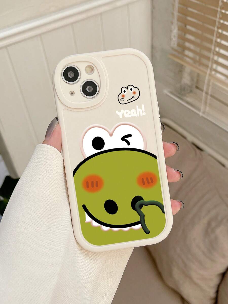 Ốp lưng điện thoại họa tiết khủng long hoạt hình - Nhiều màu - Xem 1