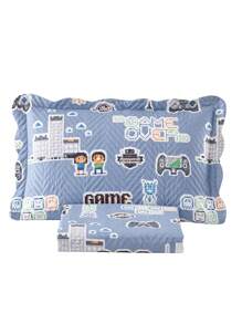 2 Miếng Trò Chơi Bộ khăn trải giường Đối với Trẻ em Trẻ em ( 1 Ga trải giường + 1 Vỏ gối Che phủ Bộ ) - màu xanh lá - Xem 3