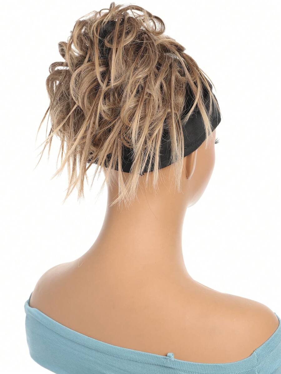 Cập nhật tóc tổng hợp ngắn nhiều màu 6 inch ngắn lộn xộn cho nữ - Hai tông màu - Xem 1