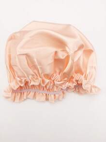 1pc Hairstyle Lace Hair Hat To Prevent Hair Loss Hair, Hair Removal Cap, Baked Oil Hat, Hair Mask Therapy Hat, Dry Wet Hair Hat, Bath Hat, Bath Hat, Sleeping Hat - Champagne - View 4