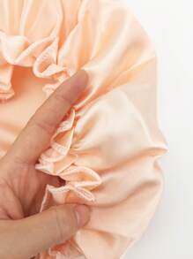 1pc Hairstyle Lace Hair Hat To Prevent Hair Loss Hair, Hair Removal Cap, Baked Oil Hat, Hair Mask Therapy Hat, Dry Wet Hair Hat, Bath Hat, Bath Hat, Sleeping Hat - Champagne - View 5