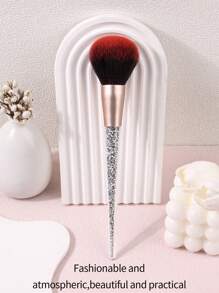 1支装高级大号面部散粉刷，柔软蓬松的粉底刷，配以奢华钻石手柄，可作粉底刷、遮瑕刷、腮红刷、修容刷、古铜粉刷、散粉刷等多种用途。 - 淺灰色 - 查看 2
