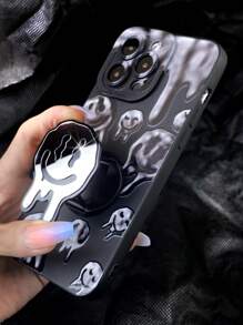 Matte Black Funny Phone Case + Phone Stand - Multicolor - View 8