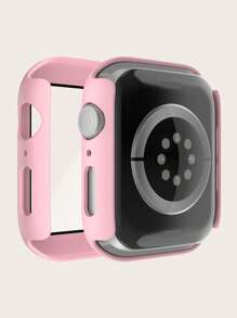 二合一手錶殼和屏幕保護膜適用於Apple Watch - 粉色 - 查看 2