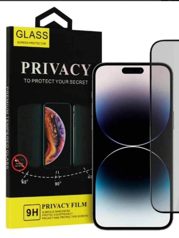 غشاء مقسى شاشة حماية الخصوصية قطعة واحدة متوافق مع فون