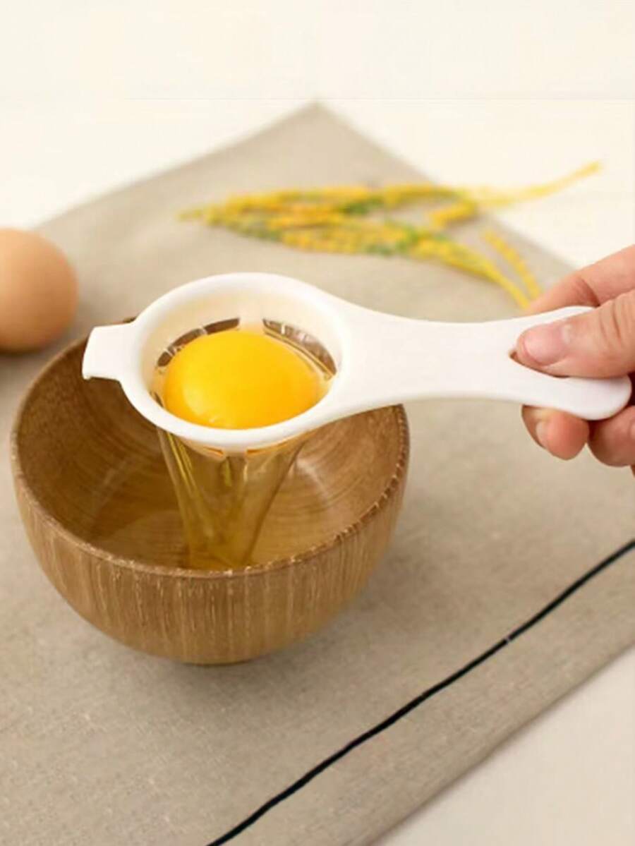1入組塑料雞蛋分離器現代白色蛋黃白色廚房分離器工具