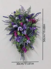 1pc Plastic Hanging Flower Garland - Purple - View 2