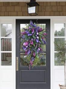 1pc Plastic Hanging Flower Garland - Purple - View 4