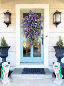 1pc Plastic Hanging Flower Garland - Purple - View 5