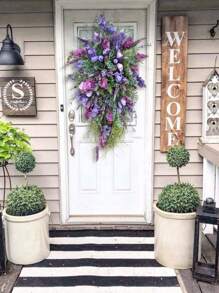 1pc Plastic Hanging Flower Garland - Purple - View 9