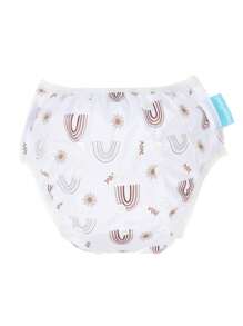 Happy Flute 嬰兒彩虹圖案面料游泳尿布 - 彩色 - 查看 1