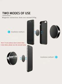 Giá đỡ điện thoại ô tô từ tính - màu đen - Xem 2