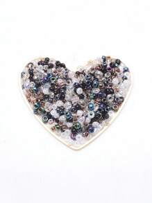 1 gói Hạt thủy tinh thông thường Phụ kiện trang sức DIY dành cho phụ nữ để làm đồ trang sức DIY - màu đen - Xem 2