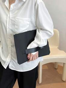 豪華晚餐包、晚餐包迷人、優雅、精緻、安靜奢華純色黑色方形包帶拉鍊尼龍方形包適合女士、女士、派對女孩、新娘完美適合派對、婚禮、舞會、晚餐/宴會、晚餐/宴會、最佳送給女性的禮物媽媽老師朋友伴娘 - 黑色 - 查看 2