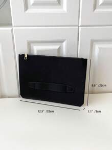 豪華晚餐包、晚餐包迷人、優雅、精緻、安靜奢華純色黑色方形包帶拉鍊尼龍方形包適合女士、女士、派對女孩、新娘完美適合派對、婚禮、舞會、晚餐/宴會、晚餐/宴會、最佳送給女性的禮物媽媽老師朋友伴娘 - 黑色 - 查看 4