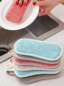 1入組兩面嬰兒藍色清潔吸水清潔海綿 - 淺藍色 - 查看 2