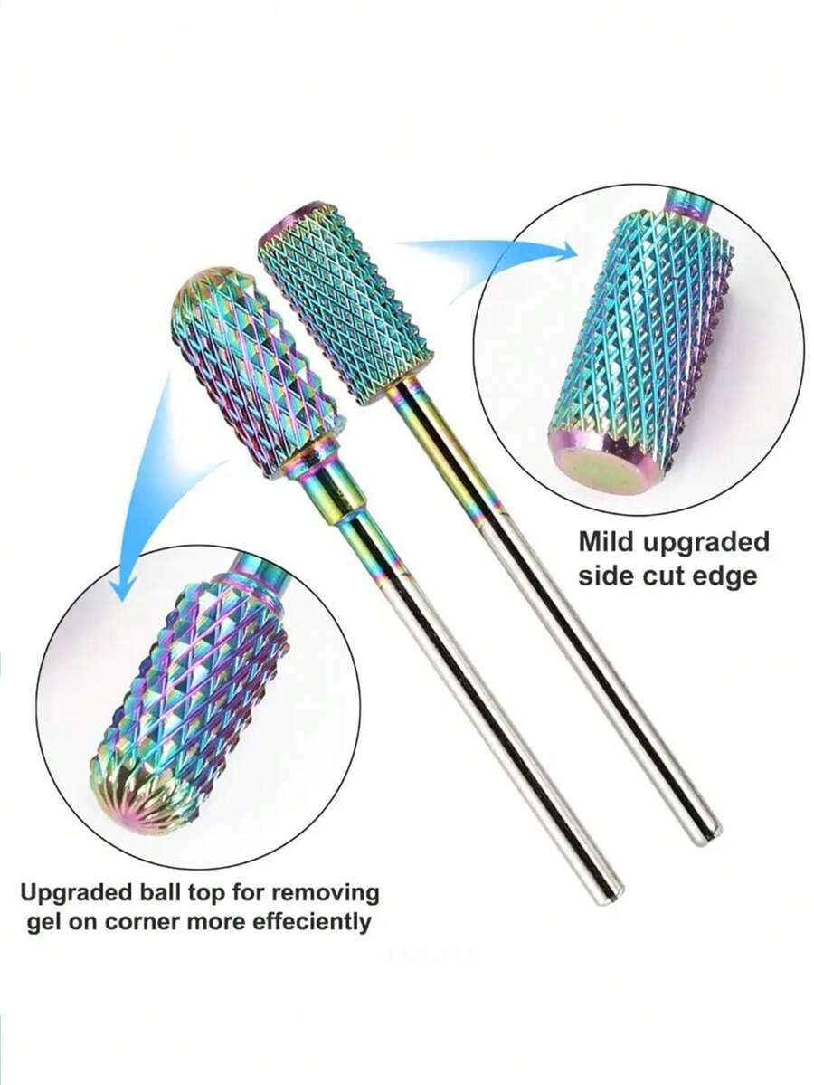 Professional Nail Drill Bit Set, 11pcs Stainless Steel Nail Art Polish