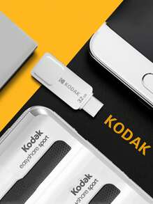 柯達 1入組 32GB 64GB 128GB 超雙驅動器 USB3.1 Type-C 隨身碟 USB-C、USB 3.1 k223C - 黃色 - 查看 2