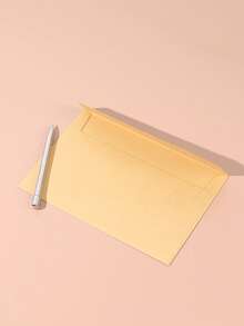 20 Chiếc Tối Giản Đồng Màu Giấy Bao Vintage Đa Năng Gửi Thư Bao Da Cho Trường Học, Văn Phòng Thư Lưu Trữ Thẻ - Màu Khaki - Xem 6