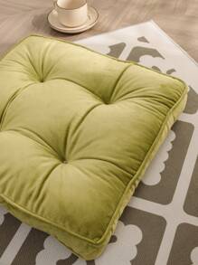 1 Gói Đơn Giản Màu Xanh Đậm Mềm Mại Đệm Ghế, Nhà Polyester Chống Trơn Trượt Miếng - Màu xanh lá cây đậm - Xem 4