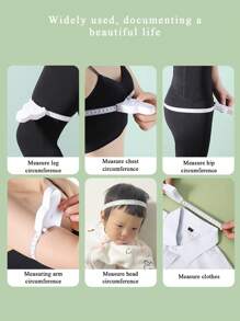 1入組ABS捲尺現代白色家用捲尺 - 白色 - 查看 5