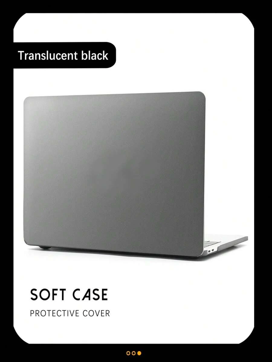 Solid Frosted Case Compatible With MacBook - Black - View 1