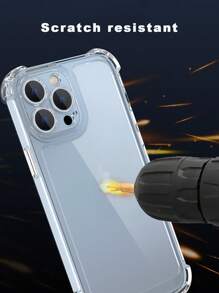 1 Ốp lưng điện thoại 2 trong 1 bằng TPU + PC chống sốc 4 góc, bảo vệ túi khí, tương thích với điện thoại thông minh Apple Series 16 15 Plus 14 13 Mini 12 11 Xs Xr Pro Max - Trong sáng - Xem 7