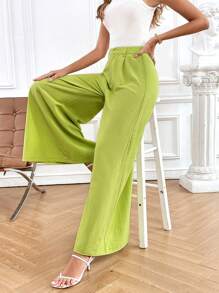 SHEIN Essnce High Waist Wide Leg Pants