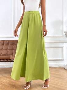 SHEIN Essnce High Waist Wide Leg Pants