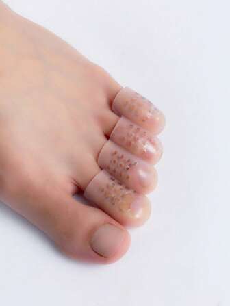 4 piezas Herramienta transparente cuidado de los pies para uso diario