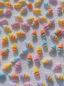 10 cái Trang trí móng tay nghệ thuật hình kem - Nhiều màu - Xem 2