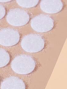 SHEIN 90chiếc 10mm Mạnh Mẽ Tự Dính Móc & Vòng Chấm Bi Lưng Dính Nylon Đồng Xu Cho Thảm/Thảm/Trang Trí Treo Tường/Dụng Cụ Treo - trắng - Xem 4